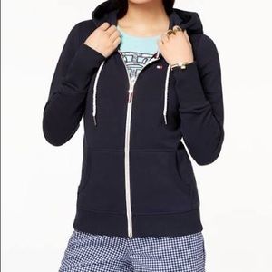 Tommy Hilfiger navy blue hooded sweater XS
